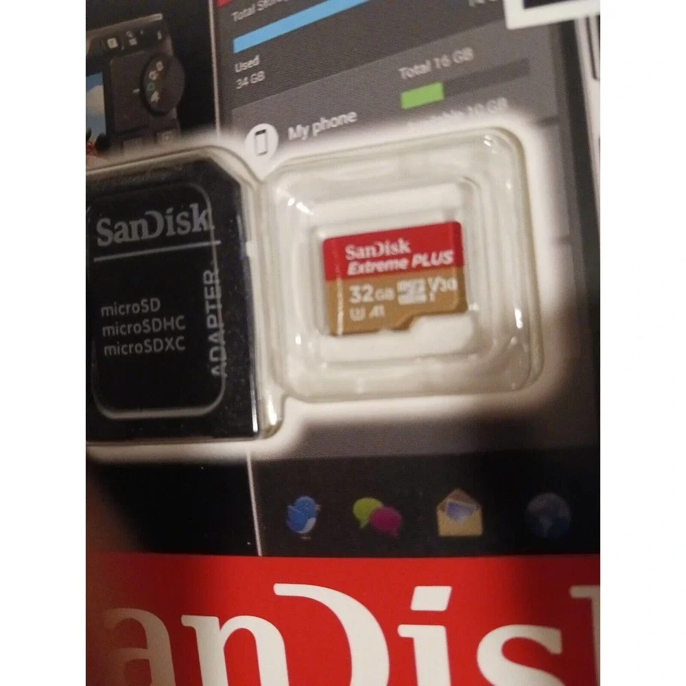 SanDisk 32GB microSD Extreme Capture‎ 100MB/s A1 4K U3 memory card w Adapter